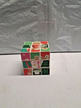 Greenbrier Holiday Christmas Puzzle Cube, Snowman, Gingerbread Man, etc